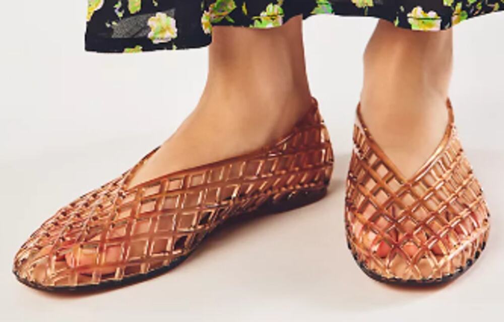 Dolce Vita Anthropologie Jam Jelly Mocha Flats sz 8